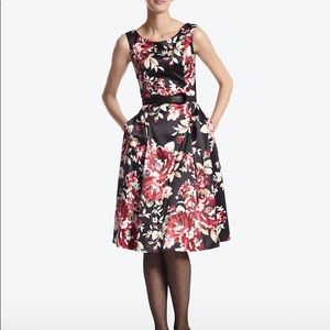 Satin Floral Dress